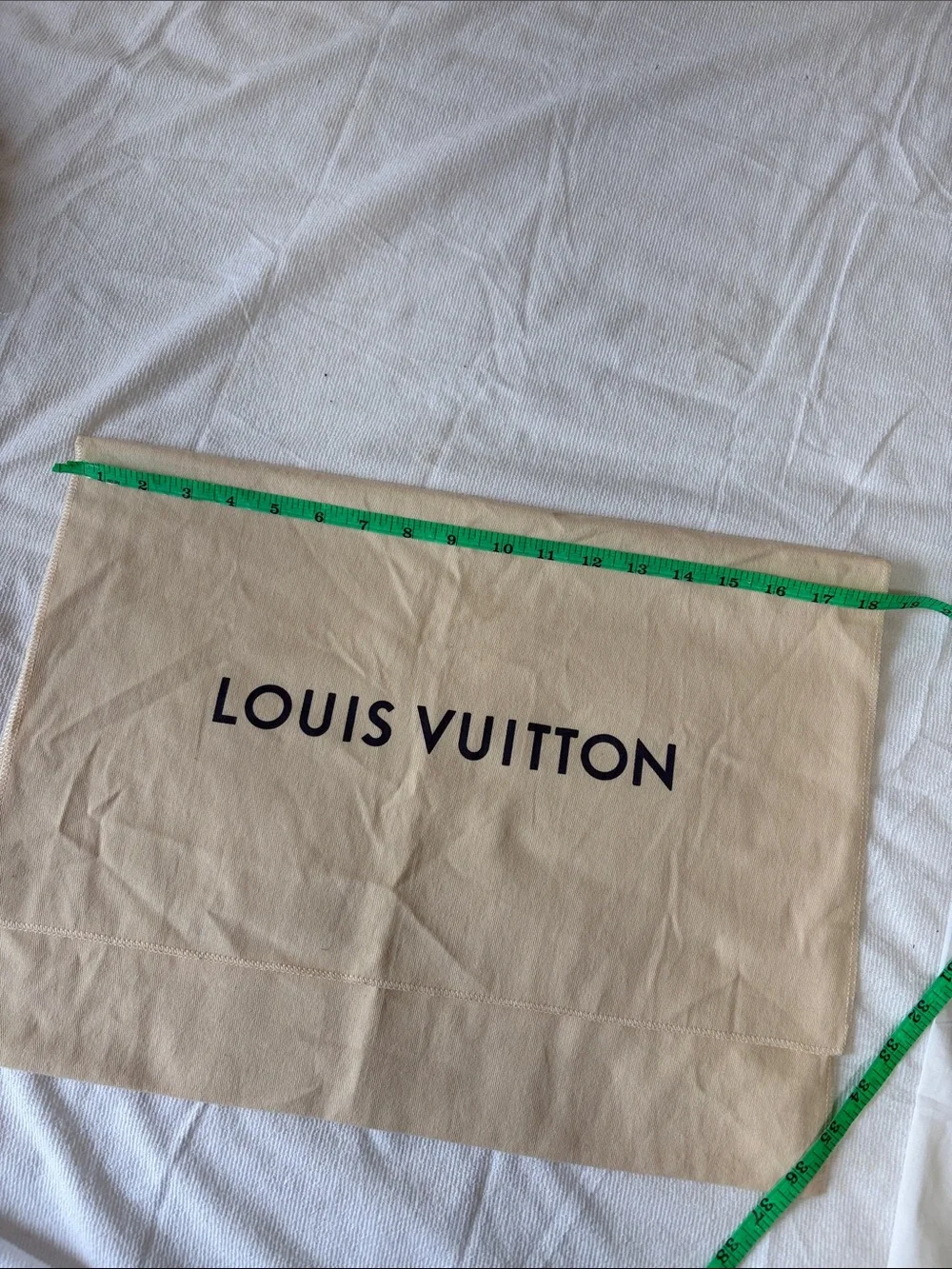 Genuine Louis Vuitton Tan and Black Branded Dust Cover